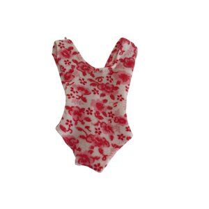 Vintage Fashion Pink Floral Doll Swimsuit